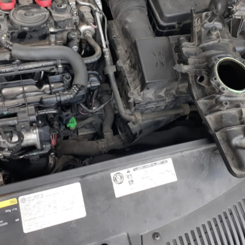 under the hood of a vehicle